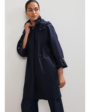 Phase Eight Broddie Hooded Coat - Blue