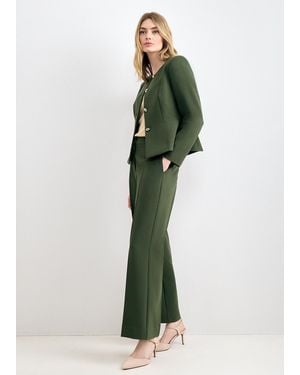 Phase Eight Leonie Tailored Straight Leg Trouser - Green