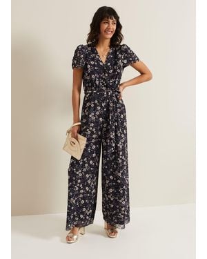 Phase Eight Helene Floral Print Jumpsuit - Multicolour
