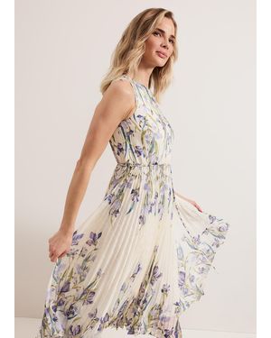 Phase Eight Georgiana Floral Textured Dress - Natural