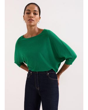 Phase Eight Cristine Rib Knit Jumper - Green