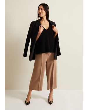 Phase Eight Aubrielle Clean Crepe Culotte - Brown