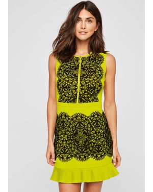 Damsel In A Dress 's Lanna Lace Fitted Dress - Yellow