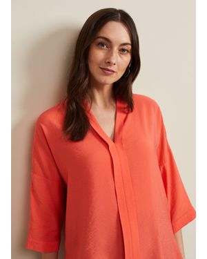 Phase Eight Cynthia Longline Shirt - Red