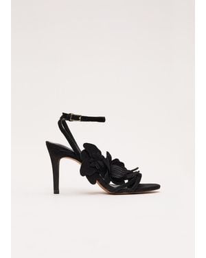 Phase Eight Statement Floral Heeled Sandal - White