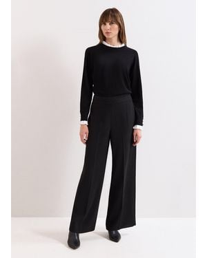 Phase Eight Vari Wide Leg Trouser - Black