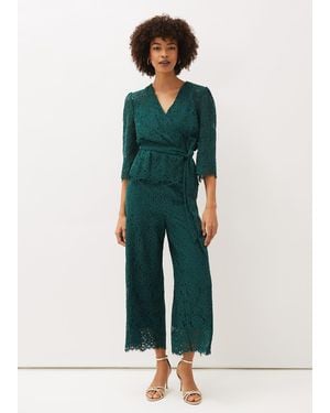 Phase Eight Aliza Lace Co-Ord Trousers - Green