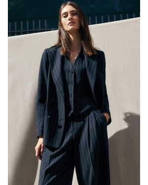 Phase Eight Pia Pinstripe Blazer - Blue