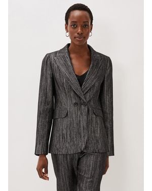 Phase Eight Geri Glitter Jacket - Grey