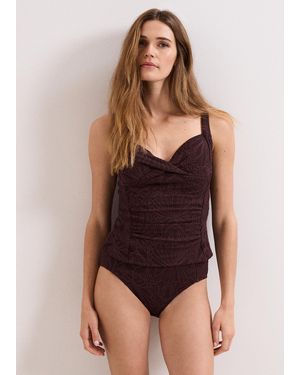 Phase Eight Textured Tankini Bottom - Brown
