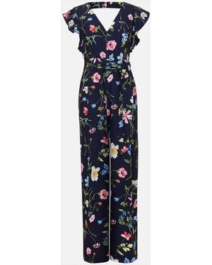 Phase Eight Kallie Floral Wide Leg Jumpsuit - Blue