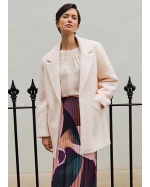 Phase Eight Malin Wool Coat - Natural