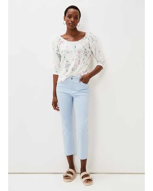 Phase Eight Ramona Straight Leg Jean - White