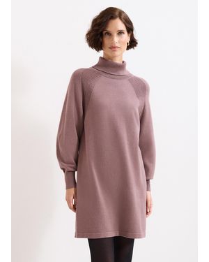 Phase Eight Ellie Knit Jumper Dress - Purple