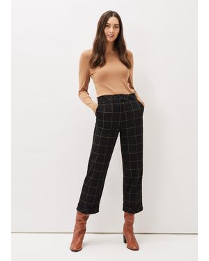 Phase Eight Aston Check Trouser - Black