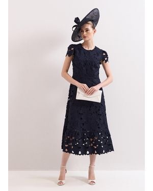 Phase Eight Leilani Lace Midi Dress - Blue