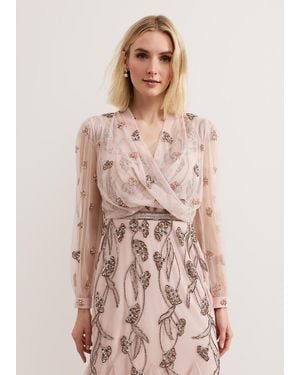 Phase Eight Evonne Beaded Cover Up - Pink