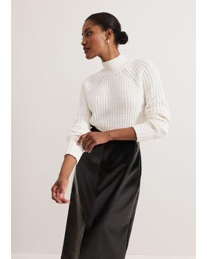 Phase Eight Reagan Chunky Chenille Jumper - White