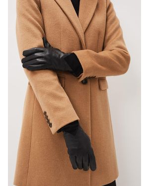 Phase Eight Daizy Leather Gloves - Black