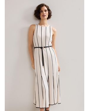 Phase Eight Kimberly Belted Midi Dress - White