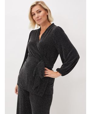 Phase Eight Stardust Sparkle Co-Ord Trousers - Black