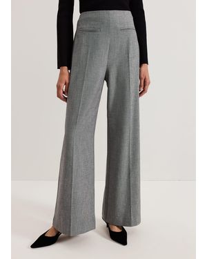 Phase Eight Dilly Pleat Detail Wide Leg Trouser - Natural