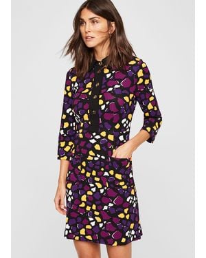 Phase Eight Sheri Abstract Print Dress - Blue