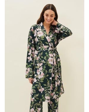 Phase Eight Pina Floral Print Robe - Green