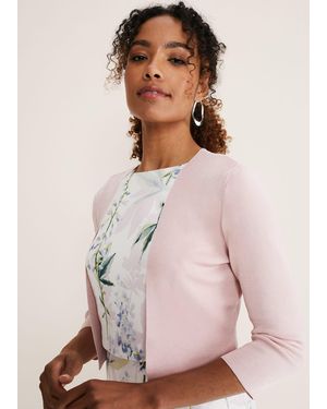 Phase Eight Salma Lightweight Knitted Jacket - Natural