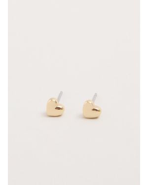 Phase Eight Mini Heart Stud Earrings - Natural