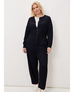 Phase Eight Duna Zip Jumpsuit - Blue