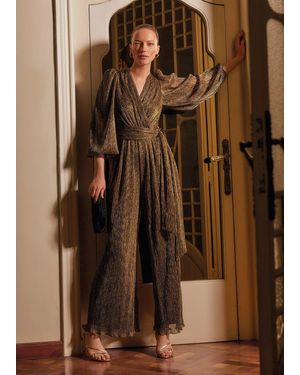 Phase Eight Alli Textured Jumpsuit - Natural