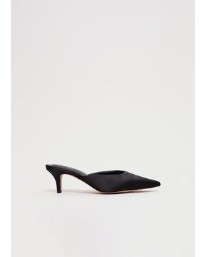 Phase Eight Satin Mule Shoes - White