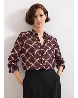 Phase Eight Cora Check Shirt - Red