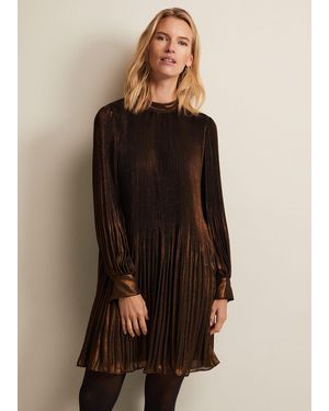Phase Eight Annabel Foil Dress - Natural