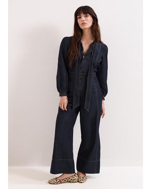 Phase Eight Patricia Denim Jumpsuit - Blue
