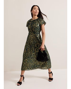 Phase Eight Lilani Shimmer Midi Dress - Natural