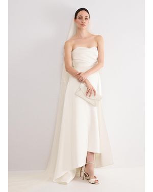 Phase Eight Meredith Satin Wedding Dress - Natural