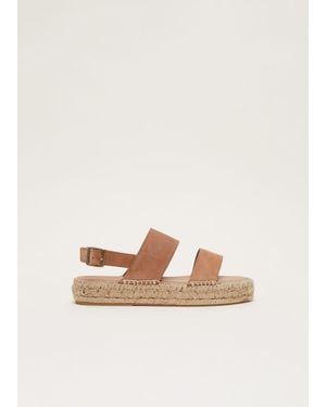 Phase Eight Suede Chunky Sandals - Natural