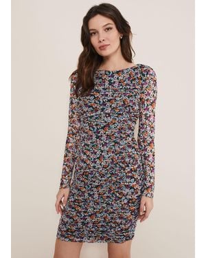 Phase Eight Serena Jersey Floral Midi Dress - Multicolour