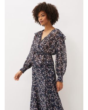 Phase Eight Lola Floral Co-Ord Blouse - Grey