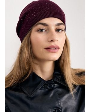 Phase Eight Sparkle Trim Hat - Black