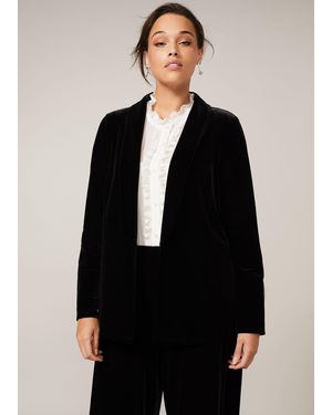 Phase Eight Lauren Velvet Jacket - Black