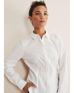 Phase Eight Kiyah Fitted Shirt - White