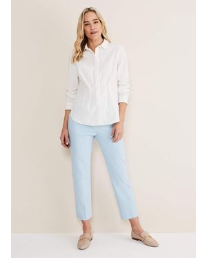 Phase Eight Julianna Cropped Straight Leg Trousers - White