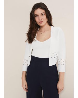 Phase Eight Salma Cut Out Jacket - White
