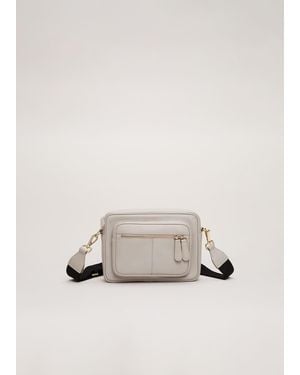 Phase Eight Leather Cross Body Bag - Natural