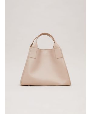 Phase Eight Large Leather Tote Bag - Natural