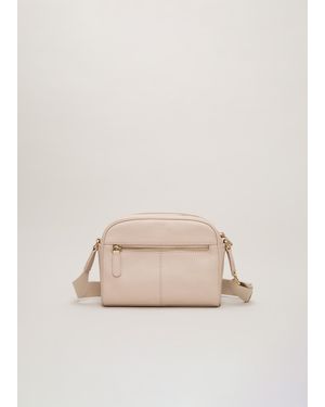 Phase Eight Leather Cross Body Bag - Natural