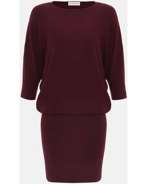 Phase Eight Becca Batwing Knitted Dress - Red